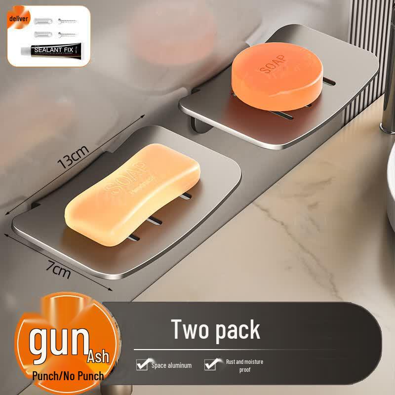Wall-Mounted Draining Soap Holder