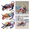 Resin Bull Sculpture Set for Home Decor