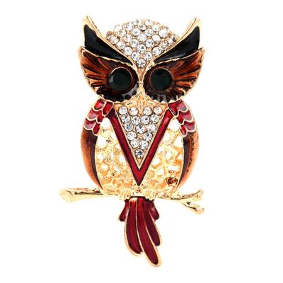 Enamel Owl Drip Oil Brooch For Women Elegant Fashion Lovely Animal Party Casual Brooch Pins Gifts