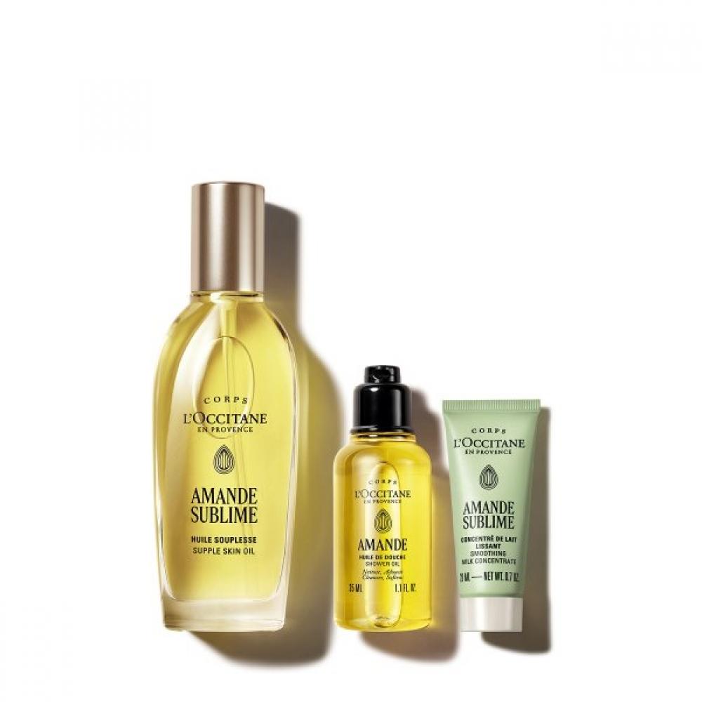 L Occitane aLmond suppLe Skin oiL 100mL Set +deLuxe 2 Types Single option