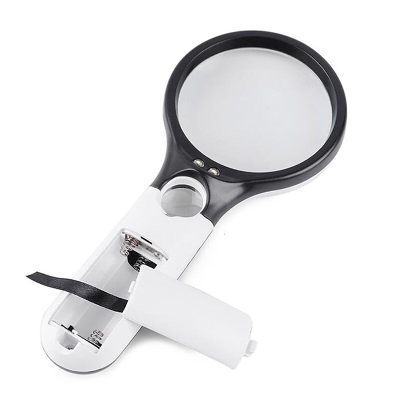 Shilide Handheld LED Dual Lens Reading Magnifier 6903A
