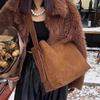 Büyük Kapasiteli Suni Süet Kadın Omuz Çantası Lüks Tasarımcı El Çantası ve Cüzdanlar 2026 Yeni Shopper Çanta Kadınlar İçin Vintage Tote Çantalar