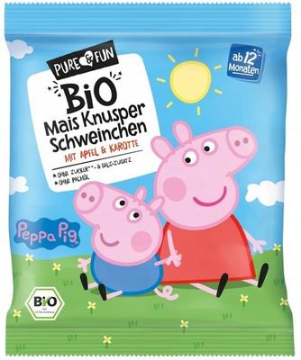 HEJO Corn Crisps Apple-carrot ORGANIC 30 G Peppa Pig