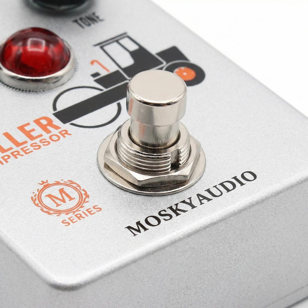 MOSKYAUDIO Roller Compressor Pedal 4 Modes True Bypass Sustain Blend Level Control Guitar Effects Pedal