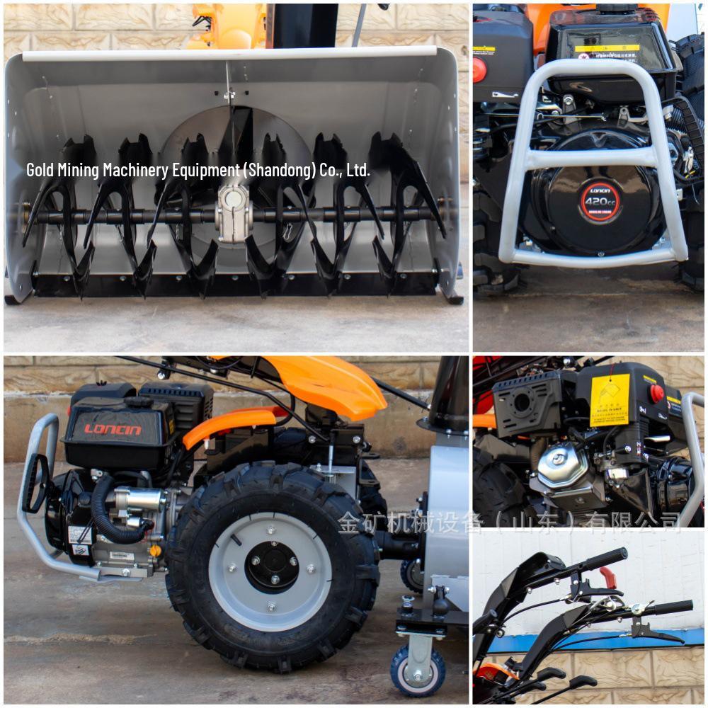 Compact Hand-Push 3-in-1 Snow Blower & Thrower with Quick-Change Head