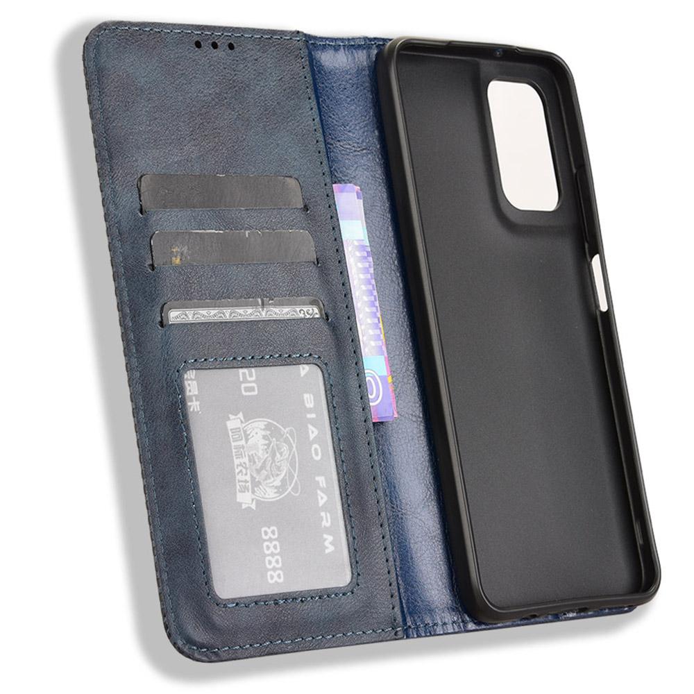 For Motorola Moto G35 5G Leather Case Wallet Stand Retro Texture Phone Cover