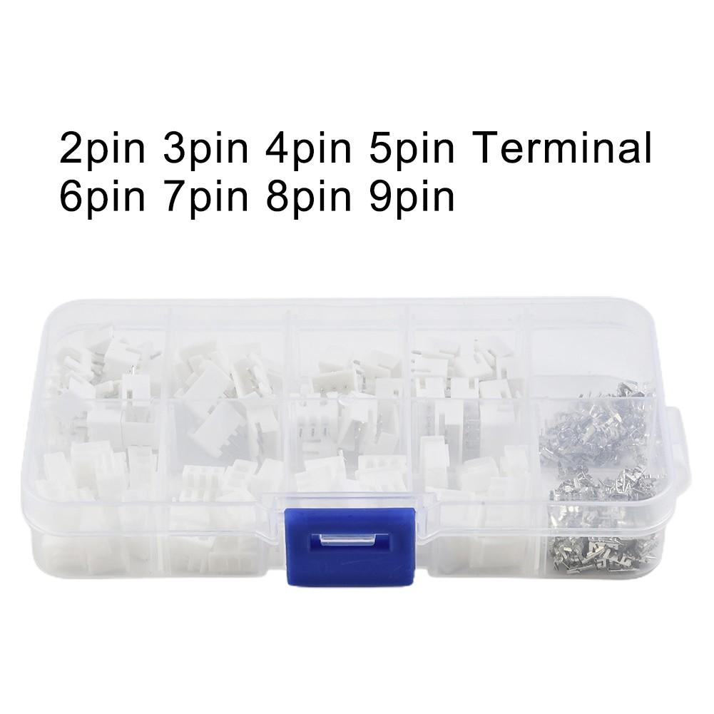 230 Pieces XH2.54 2.54mm Spacing Terminal Kit/Housing/Pin Connector for JST Connector