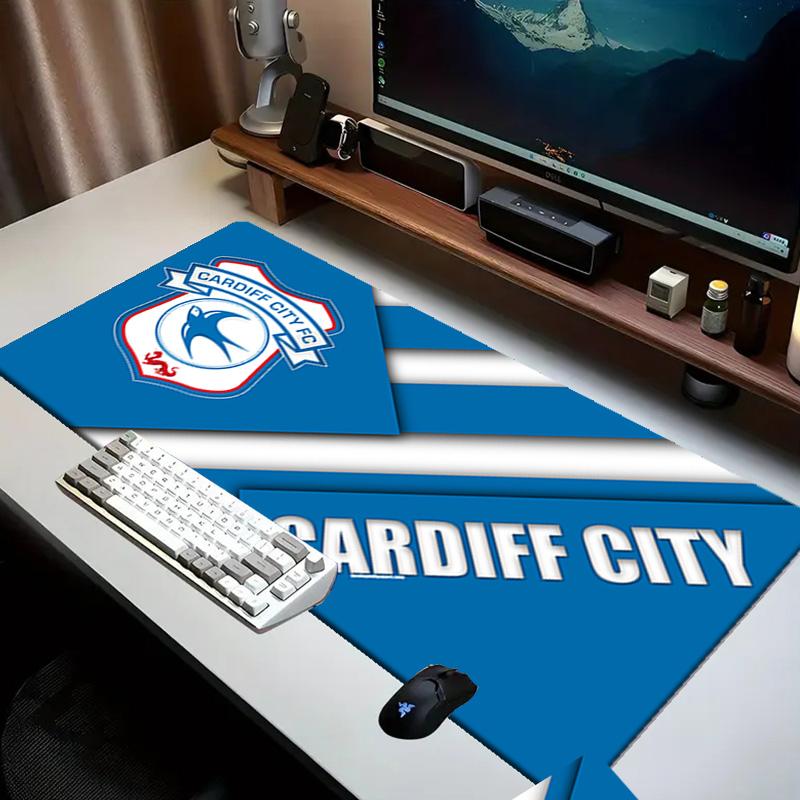 Cardiff Fc Crest Mouse pad Office Desk Mat, Gaming Mouse Pad Mousepad, keyboard pad,Heavy-Duty Non-Slip Rubber Backing, Gift