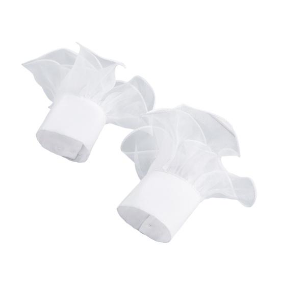 Formal Dress Sleeve Trims Detachable Ruffled Cuffs for Women, Elastic Layered Tulle Fake Cuffs, Decorative Fashionable Arm Extensions Wrist