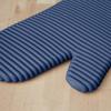 Ribbed Soft Silicone Oven Mitt Set, Blue Willow 2 Count , 7.5"x13"
