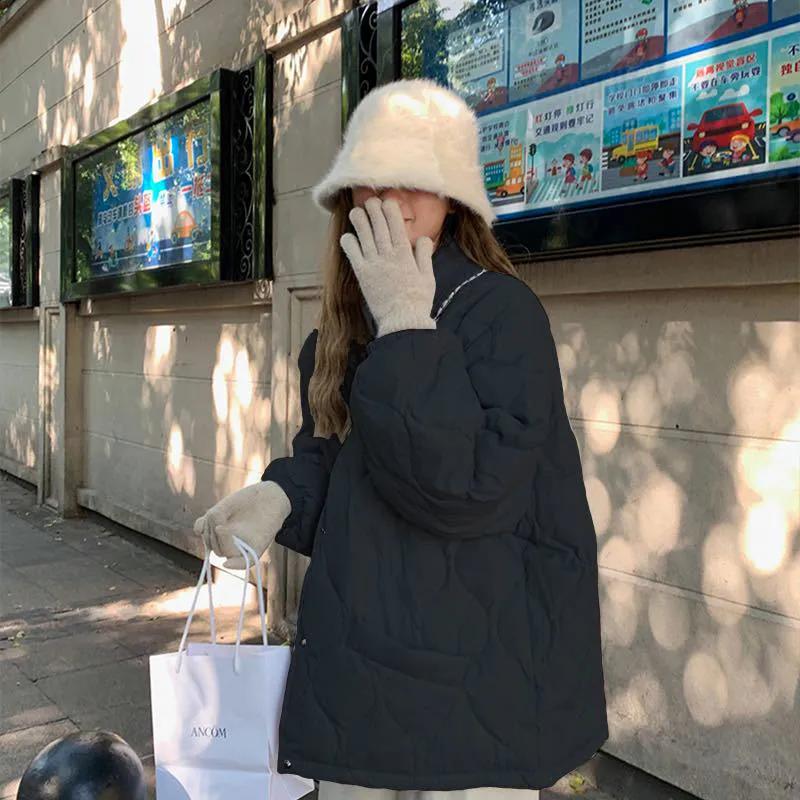 

Легкая стеганая хлопковая куртка женская зимняя маленького размера верхняя одежда студенческая куртка-пуховик XS чёрный