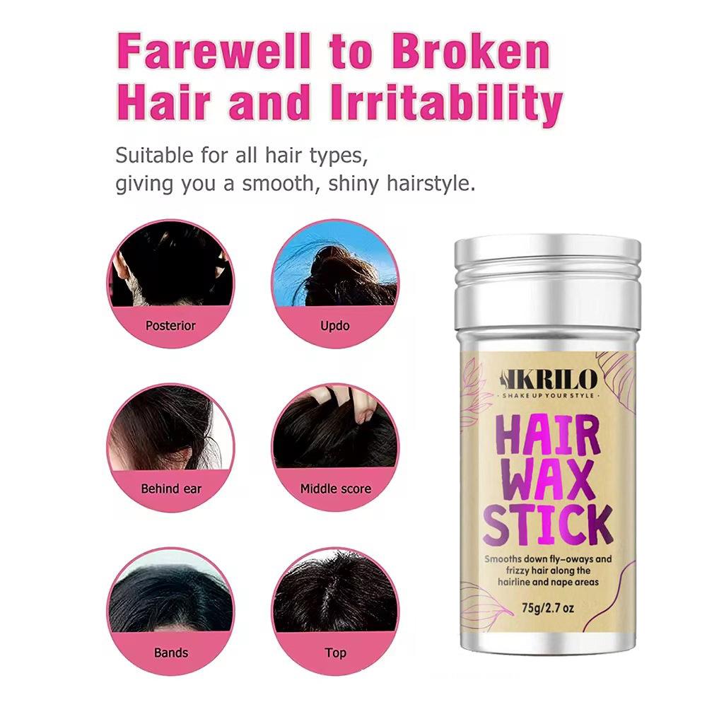Hair Wax Stick Wax Stick For Hair Wigs Edge Control Slick Stick Hair Pomade Stick Non-greasy Hair Styling Wax For Fly Away & Edge Control Frizz Hair