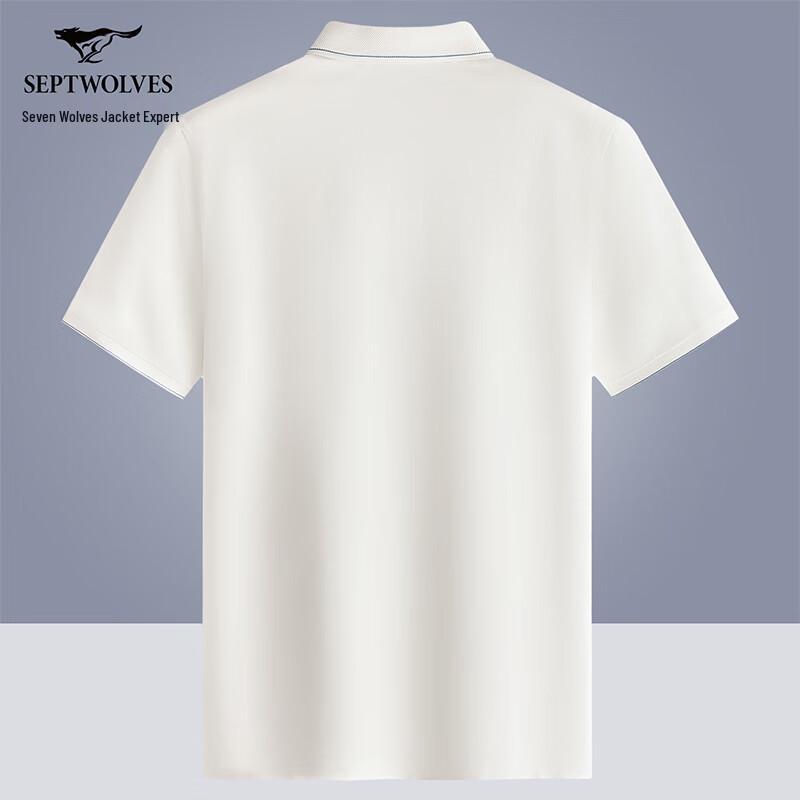 Septwolves Men's 7A Antibacterial Cooling Silk Blend Polo Shirt