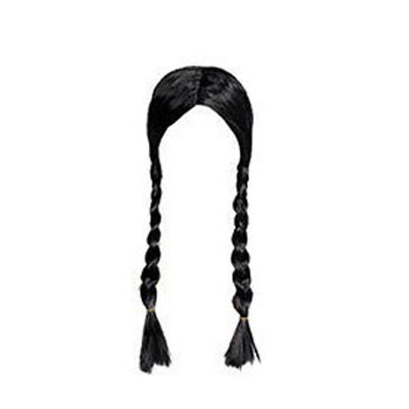 Adams Family Costume Halloween Children Cosplay Costume Wednesday Black Veil Dress