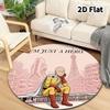 Onepunch Man Round Area Rug Carpet Rug For Living Room Bedroom Sofa Playroom Decor Nonslip Floor Mat