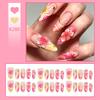 In Summer, Hot Girls Wear Almond Nails To Show Whitening Dopamine Nail Polish, Fake Nails And Wear Nail Polish.