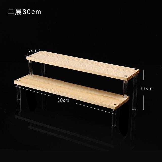 1-5 Tier Acrylic Display Stand,Clear Display Riser Rack for Cupcake,Perfume Doll Décor and Organizer Amiibo Funko POP Figures