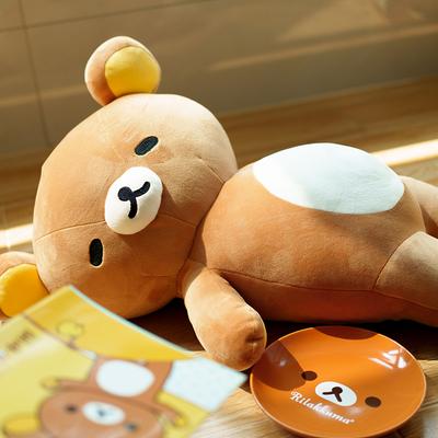 Superweiches Rilakkuma-Plüschtier, niedlicher, fauler Cartoon-Bär, Stofftier im Anime-Stil, süßes Kuschelkissen, Geschenk für Mädchen