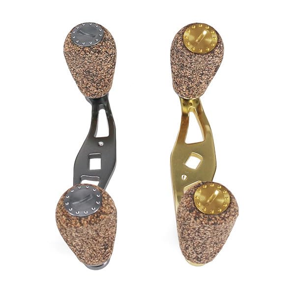 VISPREA Reel Parts Baitcasting Reel Handle 95mm Crank Aluminum Alloy Shimano Daiwa Abu Garcia Custom Parts Replacement YU48 (Gold, 85)