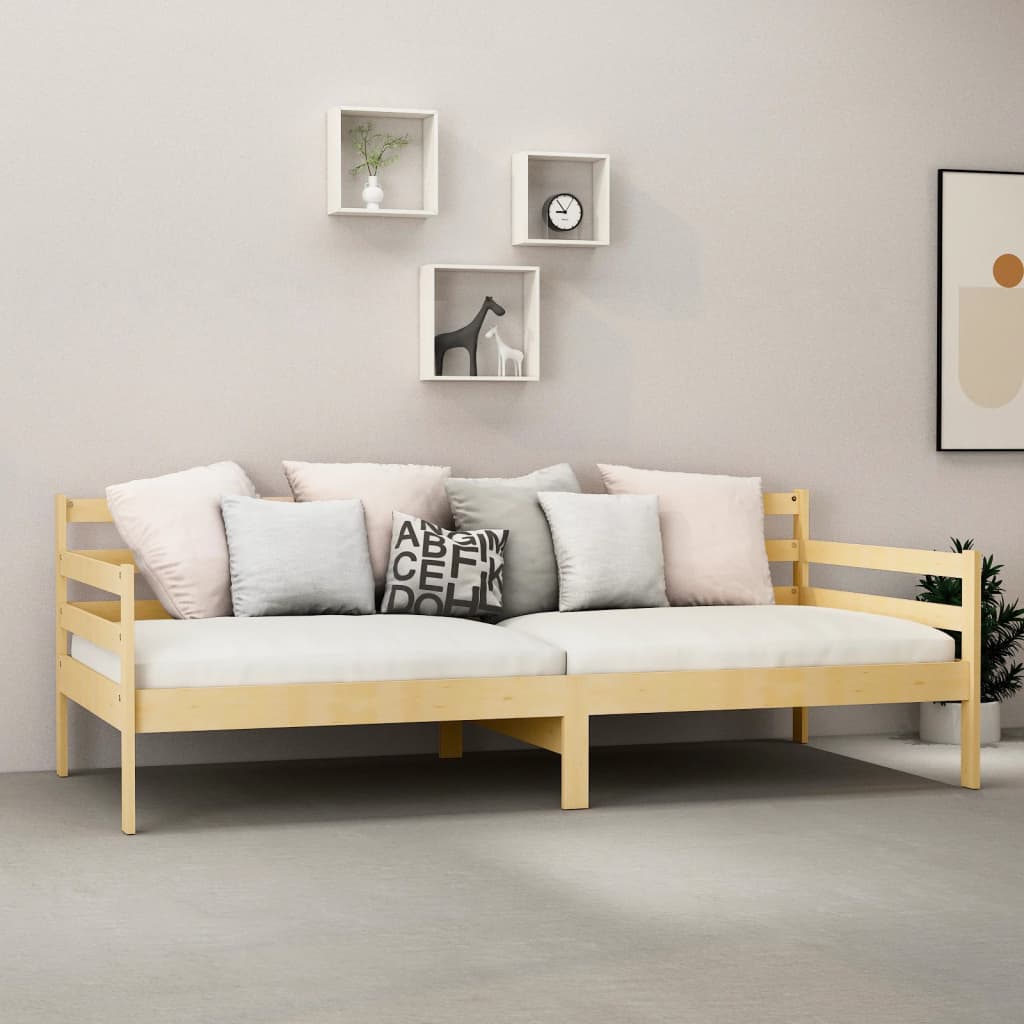 Vidaxl Łóżko Dzienne, Lite Drewno Sosnowe, 90X200 Cm