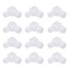 12Pcs Plastic Hose Barb Fitting 90 Degree L Right Angle Reducer Barbed Joint Adapter Elbow 16x20mm
