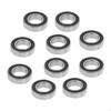 10 Bearing - Double Rubber Sealed Shielded Miniature Bearings for , Inline Skates, S, Roller Skates