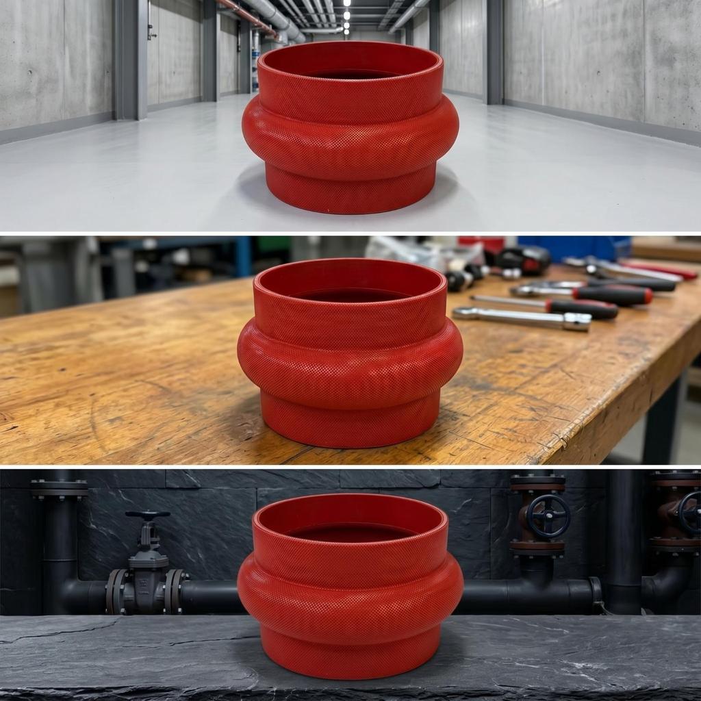 Rubber Pipe Connector Corrugated Flexible Reinforced Bellows