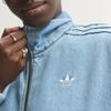 Adidas Originals Firebird Denim Tracktop Striped High Neck Zip Long Sleeve Jacket Women jackets KQ6492
