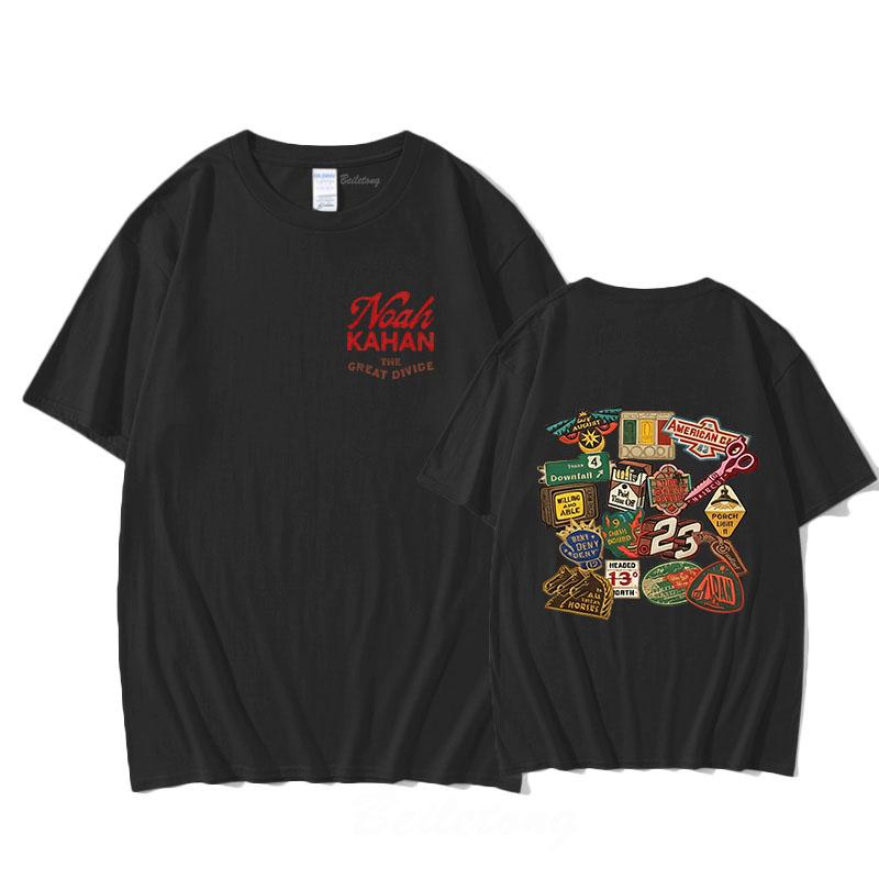 100% Cotton Noah Kahan T-Shirt Streetwear Short Sleeve Round Neck Tees Women Men Casual Fashion Graphic Printing Tops Summer