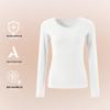German Velvet Warm Lace Round Neck Underwear Set: Fleece-Lined, Heat-Generating for Men & Women