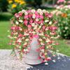 Blooming Flowers Faux Silk Morning Glory Vines Vibrant Colors Morning Glory Branch  Courtyard Decor