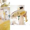 Entzückendes Großes Gelbes Fisch Plüschtier Kissen Für Chinajoy Fans 180cm Höhe!
