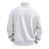 Men's Autumn Winter Casual Zipper Stand Collar Fleece Hoodie Jacket