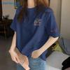 Jeanswest 2026 T-shirt Estiva da Donna a Manica Corta, Vestibilità Larga, Puro Cotone