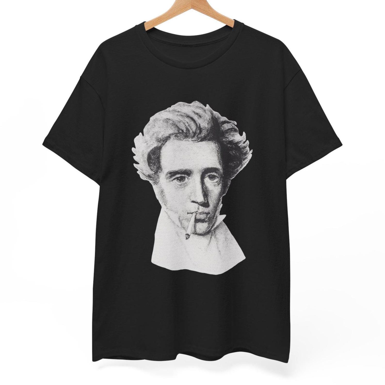 Søren Kierkegaard T-Shirt: Existential Philosopher Graphic Tee L