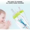 Jerliflyer 4pcs Bottle straws, hydrojug straw wide mouth silicone gravity ball design baby straw replacement no leakage baby drinking tools