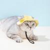 Cappello da Sole Estivo per Gatti con Fori per le Orecchie - Carino Cappellino da Pescatore per Gattini Per Protezione UV Traspirante Cappellino da Sole da Esterno per Gatti