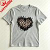 Leopard Print Grunge Heart Graphic Tshirt Trendy Graphic Tee 90s Retro Streetwear Unisex Summer Fashion Daily Life Cotton Tops