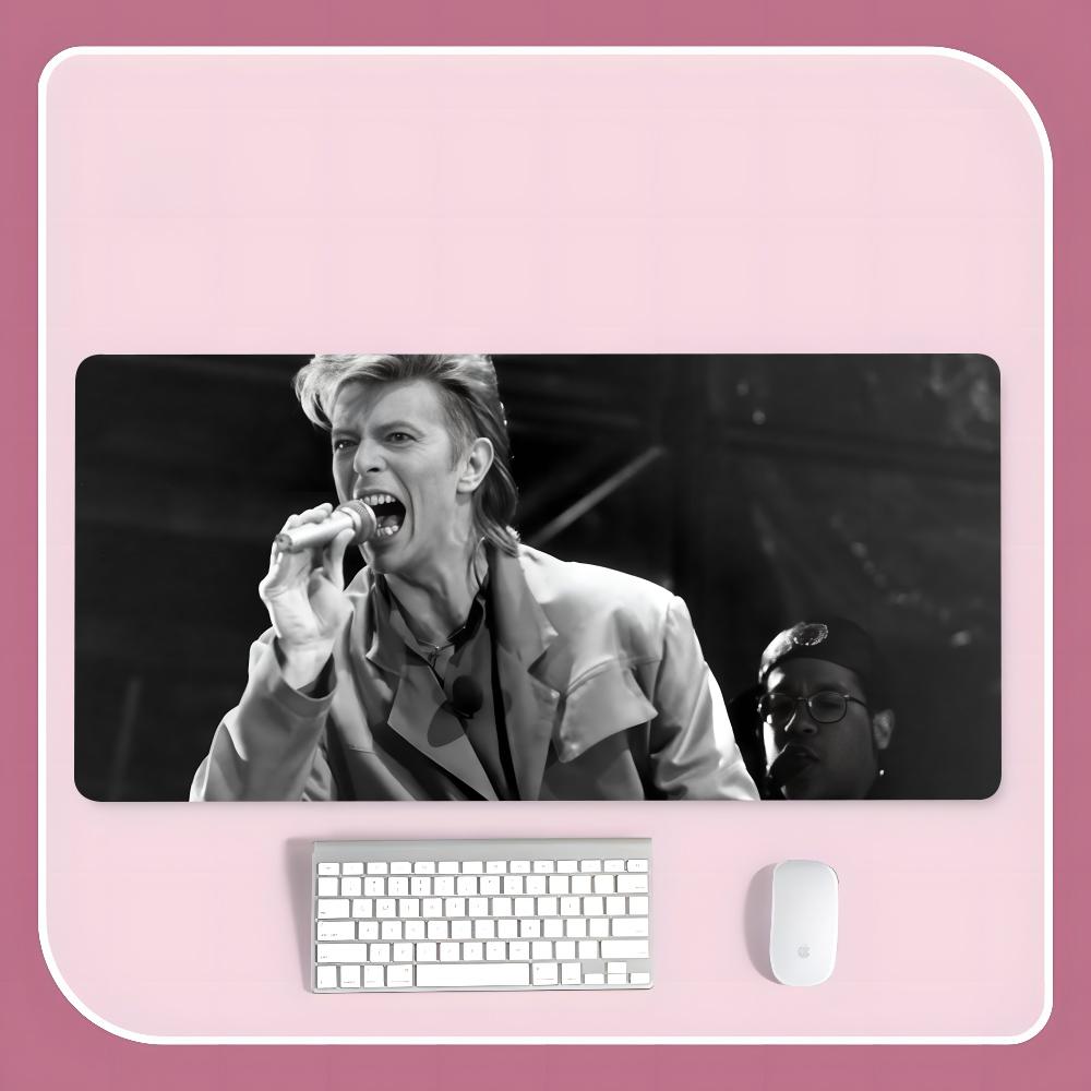 D-David S-Singer B-Bowies Mouse Pad 900x400mm Rectangular Pad PC Keyboard Office Table Rubber 900x400mm Mat XXL Laptop Lock Edge