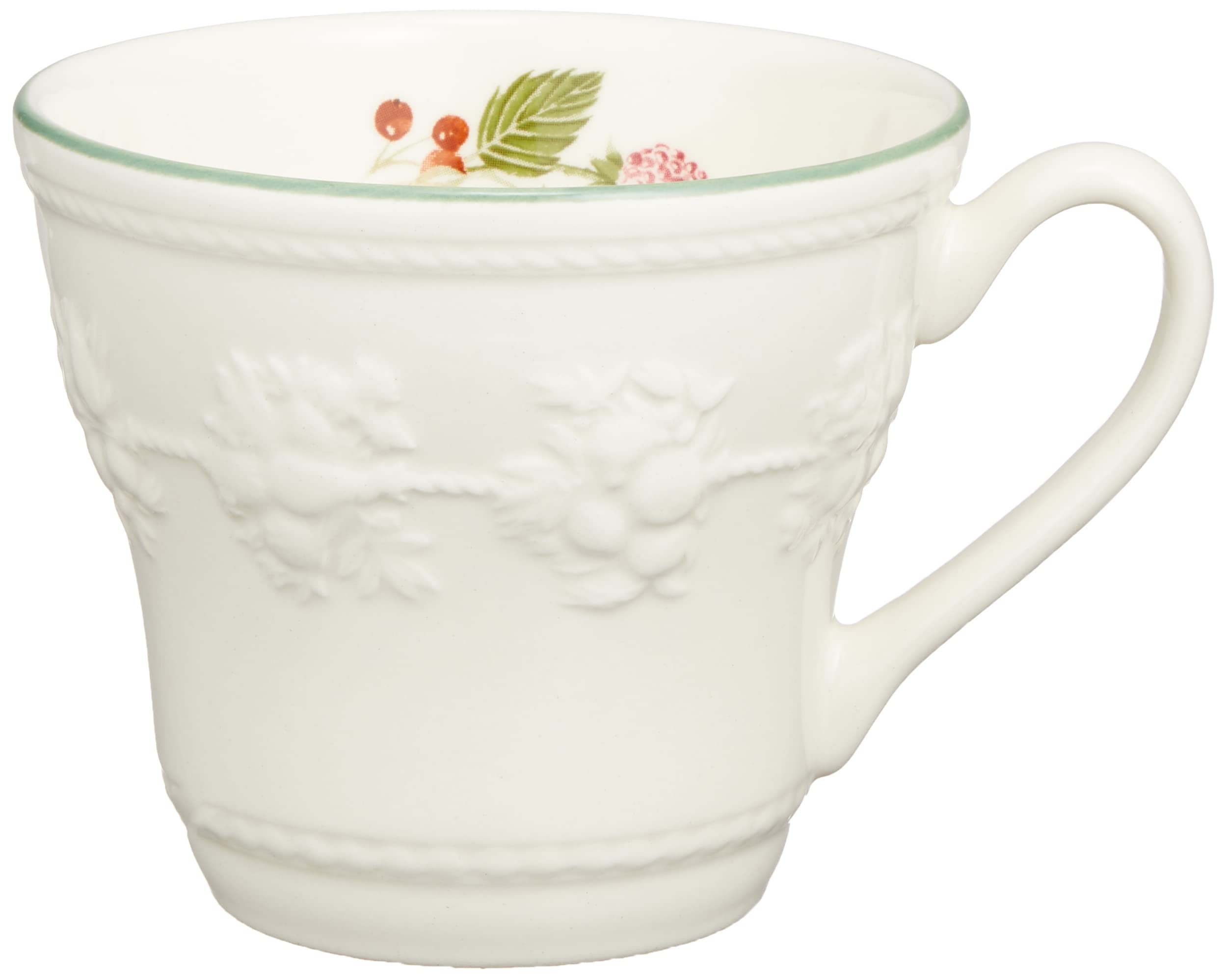 Wedgwood Festivity Raspberry Mug, 350ml, Ceramic, Wedding Gift, 58951001471 (Officially Imported)