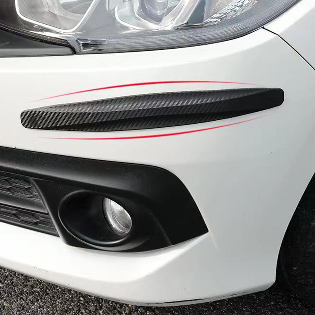 4Pcs Carbon Fiber Door Edge Guard Paint Scratch Bumper Protectors AntiCollision Door GuardProtective Pad Stickers