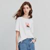 Chuyu Women's Cute Cat Print Cotton T-Shirt