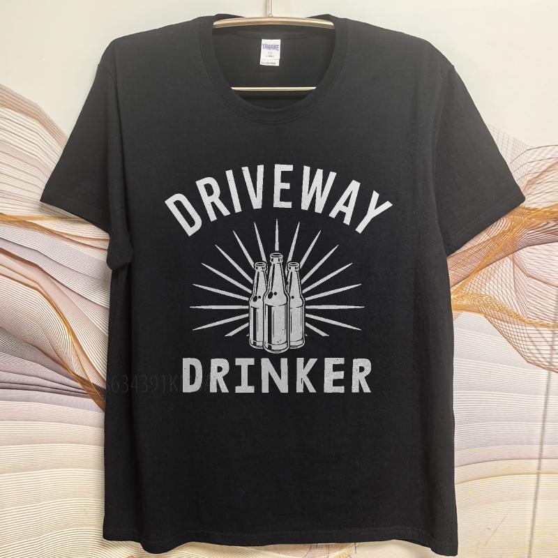 Big size summer Unisex t shirt Driveway Drinker Bottle Design With Rays Short Sleeve Workout Round Neck tees cotton men top tees