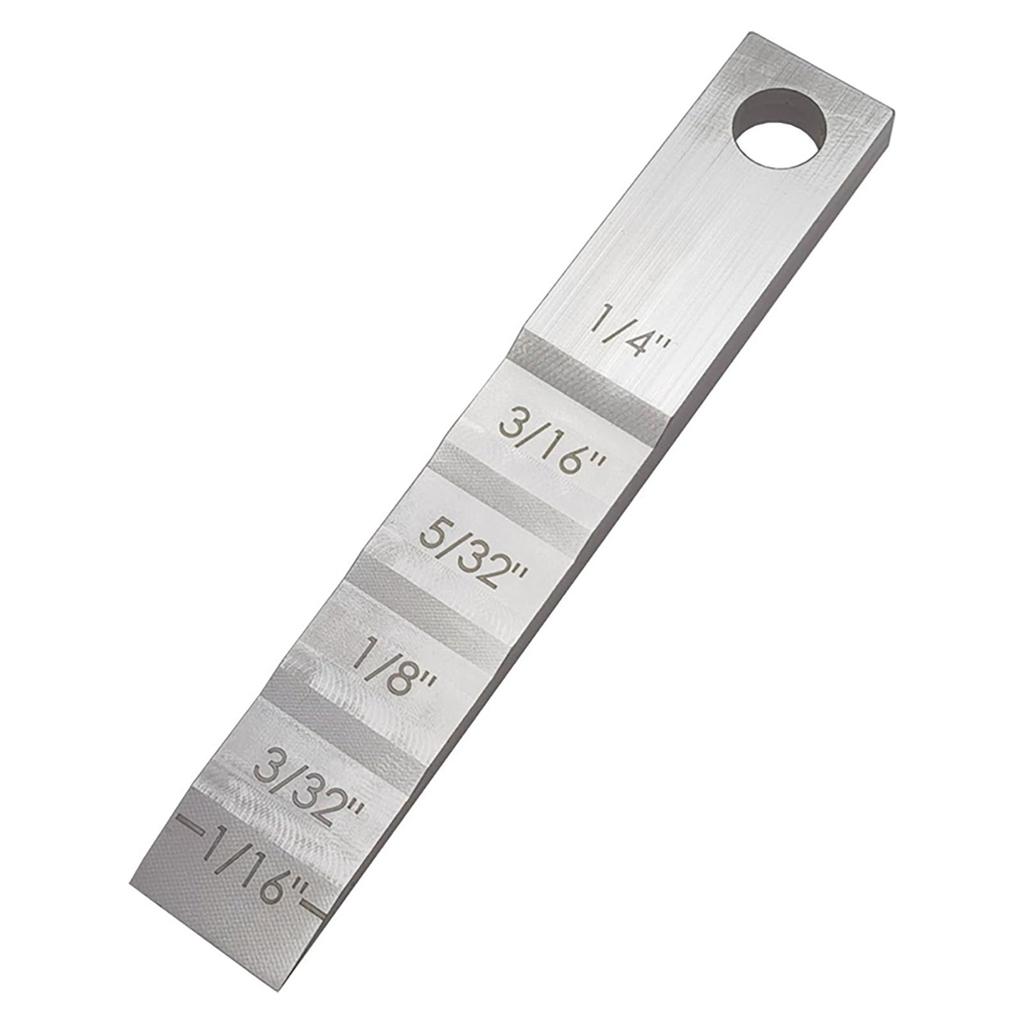 2 Pcs Pipe Welding Feeler 1 16 to 1 4 Inch Wedges Step Feeler Gauge for Gaps Measurement Woodworking Automotive