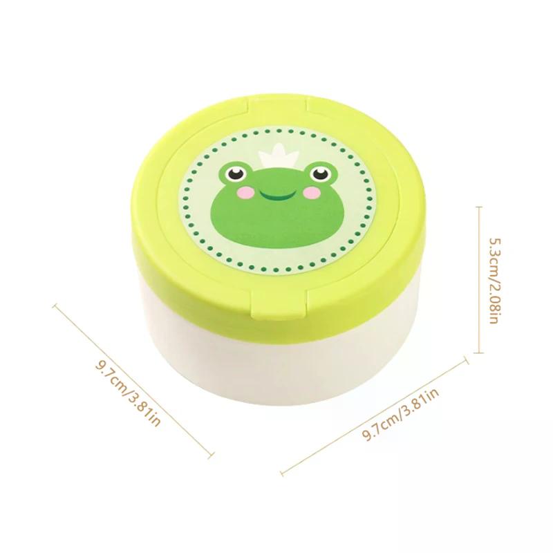 Portable Baby Body Powder Container with Powder Puff Safety Newborn Storage Box Cosmetic Puff Holder for Baby Care