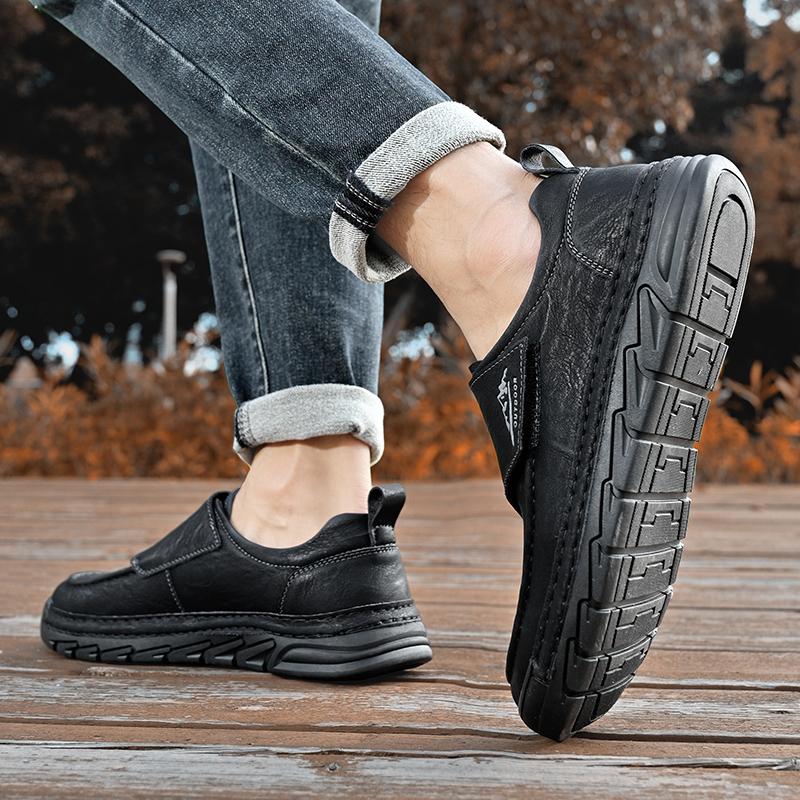 Fashion 2025 New Classic Dress Shoes Men's Casual Loafers Outdoor Lightweight Flat Shoe Comfortable and Anti -Slip Office Walking Shoes