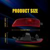 Pair Front Side Light Housing Marker Red Lens L+R For 2016- Mazda Miata MX-5
