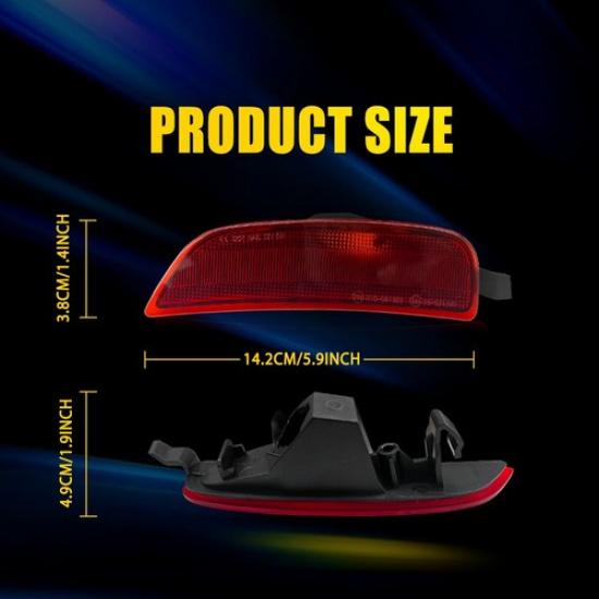 Pair Front Side Light Housing Marker Red Lens L+R For 2016- Mazda Miata MX-5