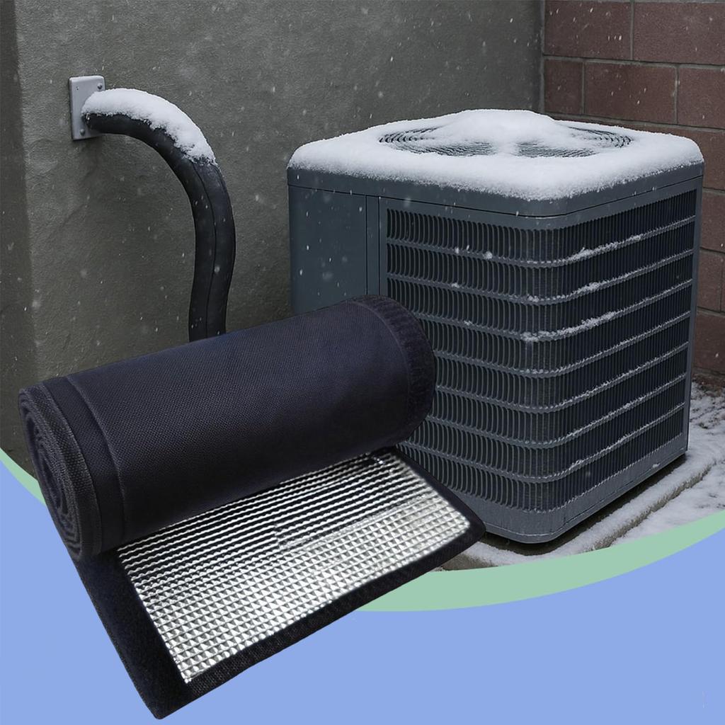 3-Layer AC Line Insulation Protector Outdoor Pipe Insulation Cover Copper Duct Insulation Sleeve for Air Condition Mini Splits