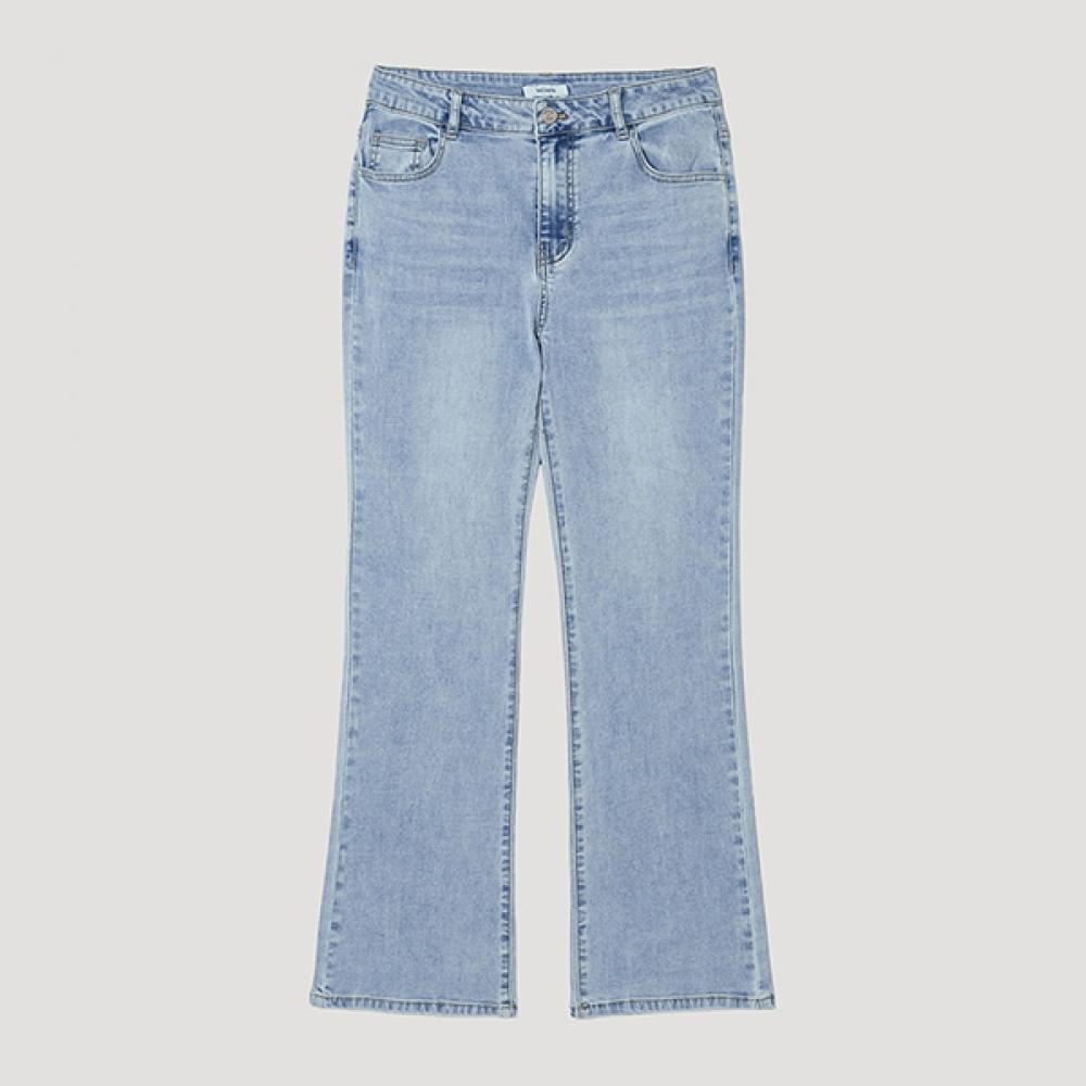 

[She S miSS] Cotton Blend Bootcut Denim pantS SSmSlp22030 Ll light blue/55